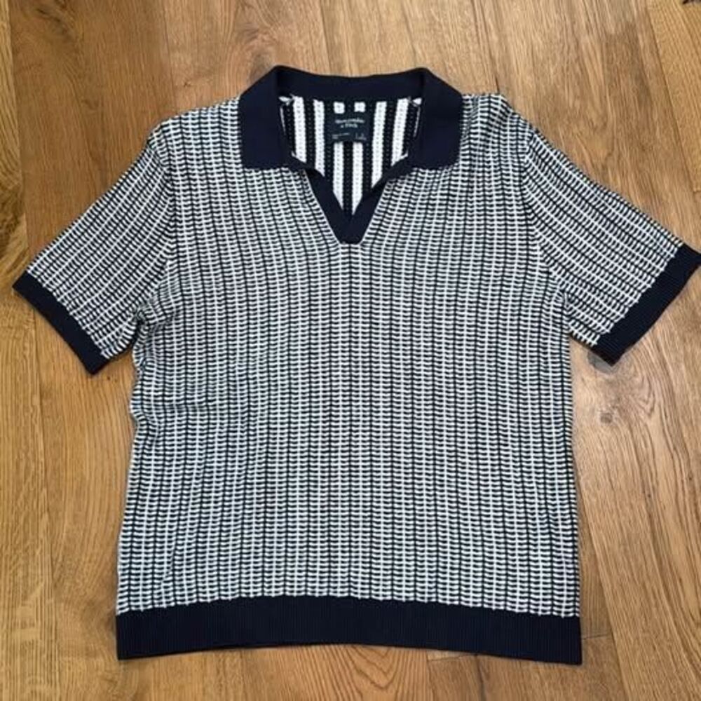 Abercrombie & Fitch Knit Polo Shirt Size S